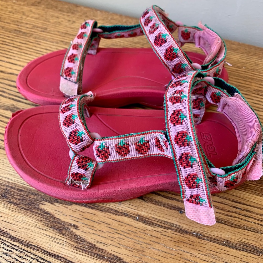 Girls Strawberry Teva Sandals